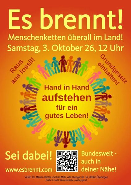 Es brennt Flyer