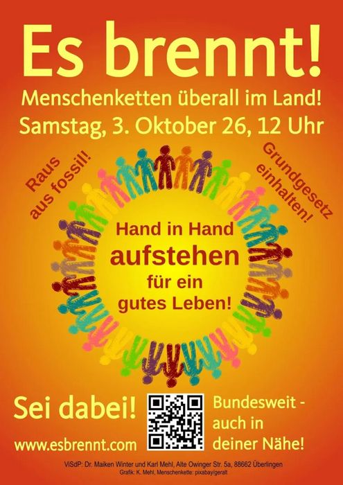Es brennt Flyer