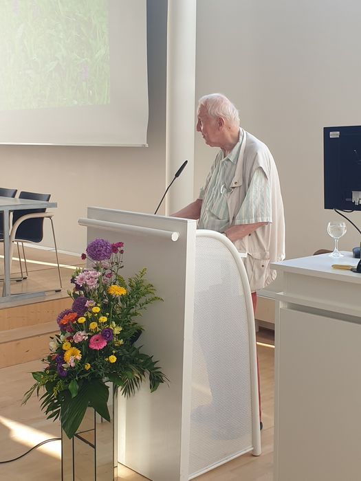 Dieter Nölle bei seiner Abschiedsrede