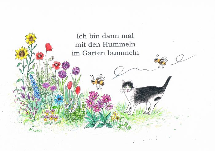 Ich bin dann mal mit den Hummeln im Garten bummeln