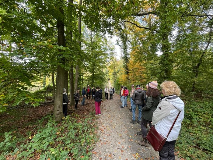 Waldspaziergang mit Jörg Nitsch (BUND LV Hessen) im Bad Vilbel Stadtwald